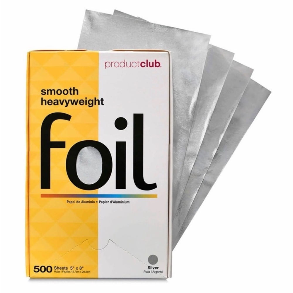 (2X) Product Club Silver Smooth Heavyweight Foil - 5" x 8" - 500ct - Picture 2 of 3